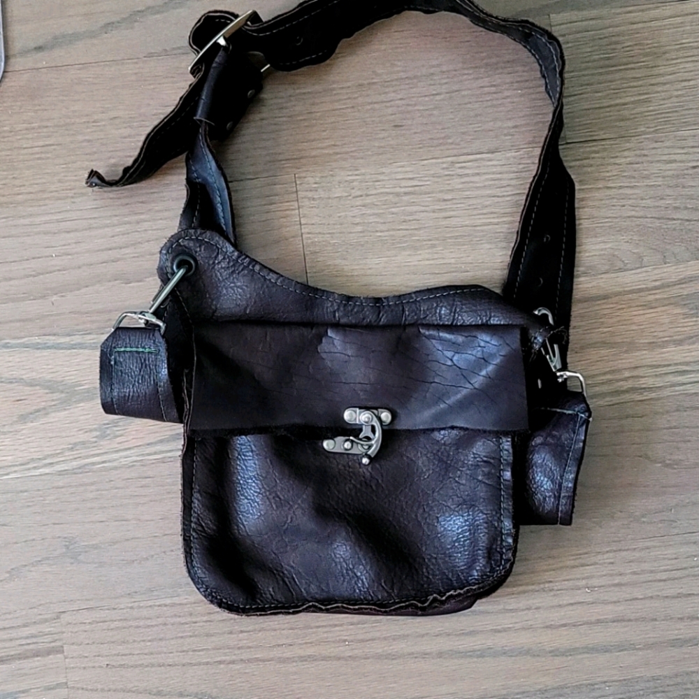 Leather waist purse